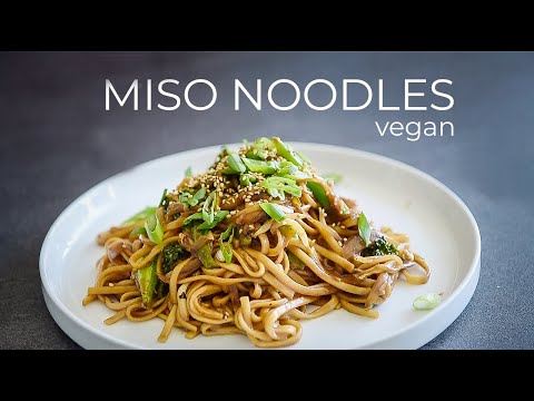 How to make Japanese style Miso Noodles Stir Fry Recipe