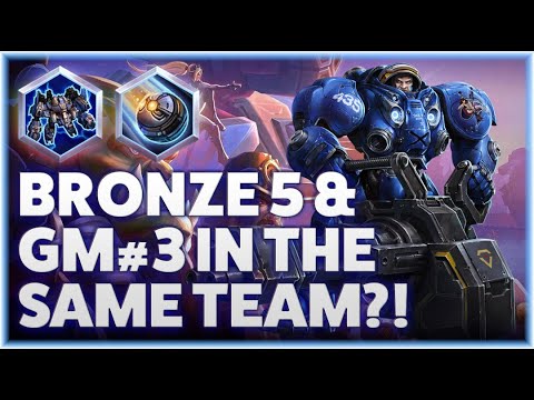 Tychus Odin -BRONZE 5 AND GM#3 IN THE SAME TEAM?! - Grandmaster Storm League