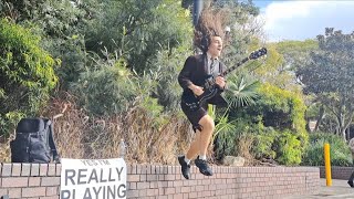 AC/DC - All Screwed Up LIVE by Angus Young Street Performer!