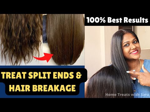 How to Remove Split ends & Hair Breakage | Repair Extreme Dry Damaged hair at home 100% Best results