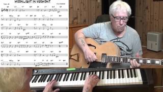 MOONLIGHT IN VERMONT - Jazz guitar & piano cover ( Karl Suessdorf )