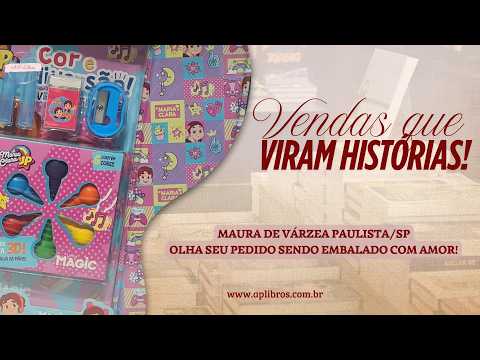 Pedido embalado e enviado para Maura de Várzea Paulista/SP #aplibros #pedidoembaladoaplibros