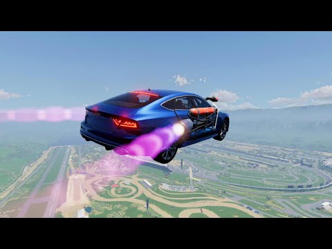 Which Car Can Escape The Car Jump Arena?!? #22  - BeamNG.Drive