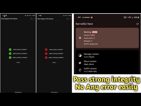 Pass Strong Integrity On KernelSU-Next  How To Pass Strong Integrity in Kernel SU KSU Process