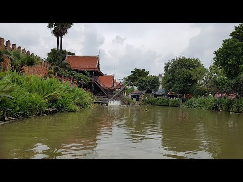 Mercado flutuante de Ayothaya, Tailândia