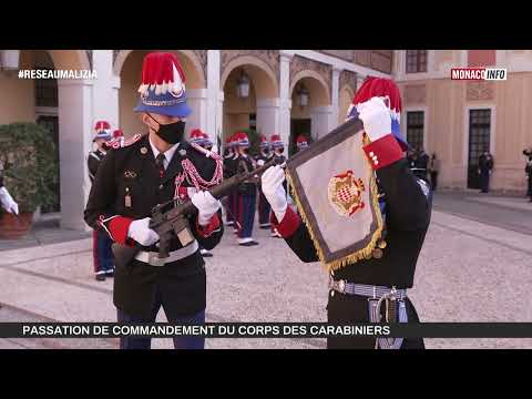 Passation de commandement du corps des carabiniers