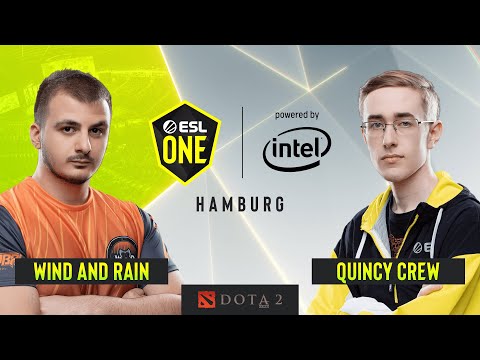 Dota2 - Quincy Crew vs. Wind and Rain - Game 1 - Group B - ESL One Hamburg 2019