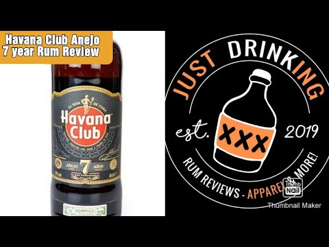 Havana Club Anejo 7 Year Rum Review (Cuban Rum)- Just Drinking- Robert & Roger