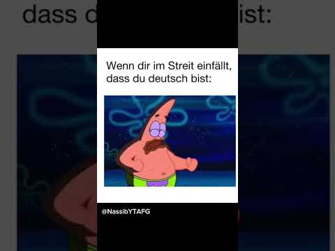 Wenn dir im Streit einfällt, dass du deutscher bist: 😂 #spongebob #patrick #short #trend #funny #fy