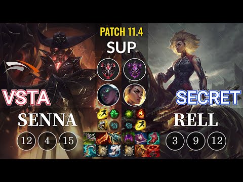 HLE Vsta Senna vs Secret Rell Sup - KR Patch 11.4