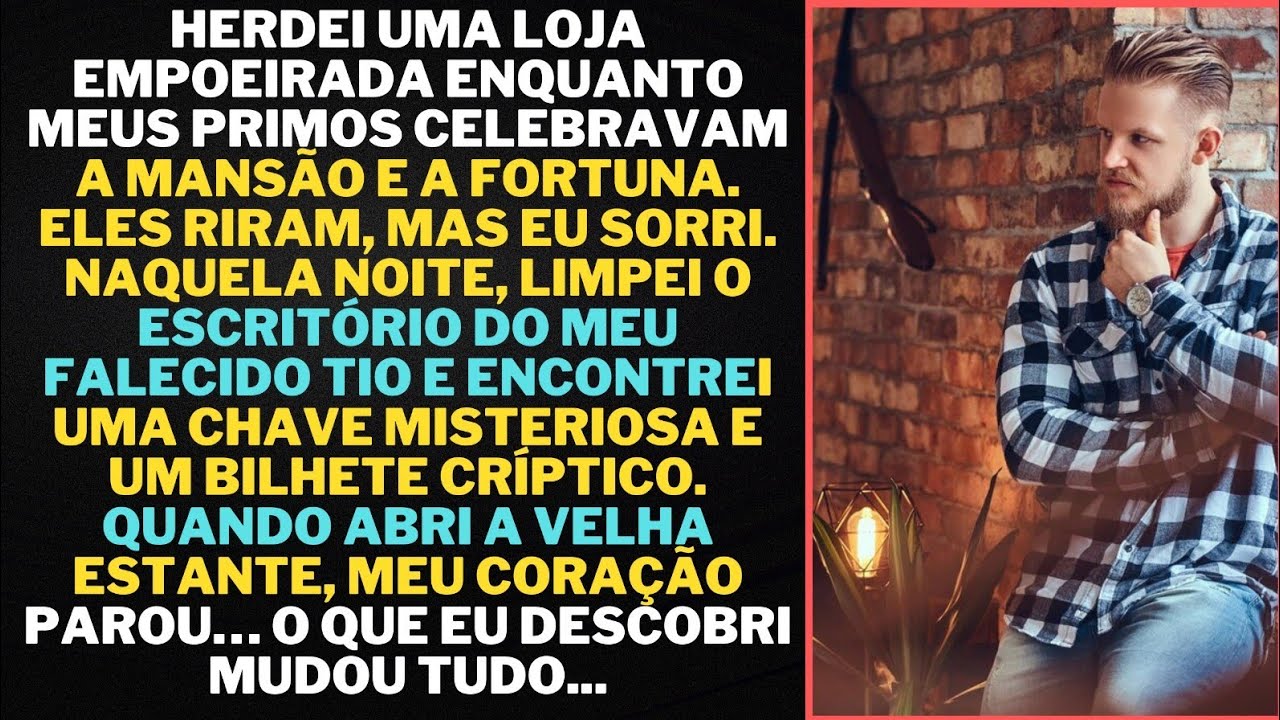 HERDEI UMA LOJA EMPOEIRADA ENQUANTO MEUS PRIMOS CELEBRAVAM A MANSÃO E A FORTUNA. ELES RIRAM, MAS ...