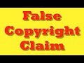 I Got Falsely Copyright Claimed