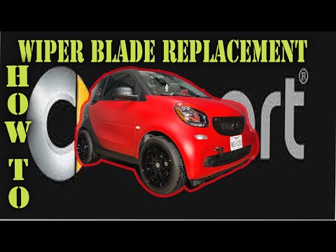 How to replace the wiper blades on a 2016-2019 453 Smart Fortwo