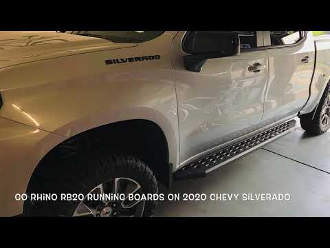Go Rhino RB20 Running Boards on 2020 Chevy Silverado