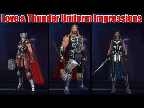 Love & Thunder Uniform First Impressions Thor, Jane & Valkyrie (MFF)