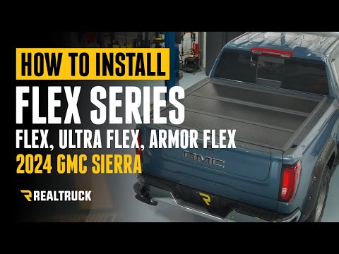 How to Install RealTruck UnderCover Flex Hard Folding Tonneau Cover on a 2024 GMC Sierra 1500