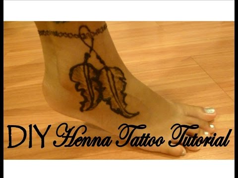 DIY Henna Tattoo Tutorial │ Feather Ankle Bracelet │ Boho Inspired Video