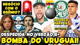 BOMBA DIRETA DO URUGUAI! PALMEIRAS FECHANDO COM JULIAN MILLAN? DESPEDIDA NO VERDÃO! INFO VEIGA; E+