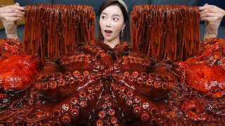 ํด๋ฌผ FLEX ๐ฅ ์ญ๋๊ธ ๋ฌธ์ด ๋ณถ์์ง์ฅ ๋จน๋ฐฉ ๋ ์ํผ Spicy Octopus Seafood Noodle Ramen Jjajang Recipe Mukbang ASMR Ssoyoung