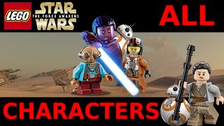 Lego Star Wars The Force Awakens - All 200+ Characters (All Characters Unlocked - Main Story)