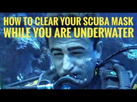 How to clear your scuba mask underwater