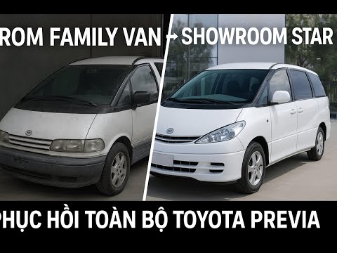 Thumbnail for Toyota Previa FULL REBUILD: Restoring the Mid-Engined Minivan Legend! (Ultimate JDM Revival) by Toyota Van, Toyota, Car, Minivan, Toyota Previa, Van, Toyota RiN