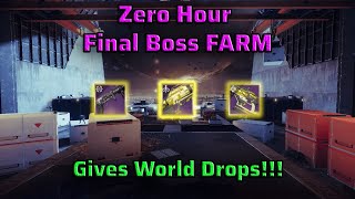 NEW Zero Hour Final Boss Farm (Gives World Drops!!!)