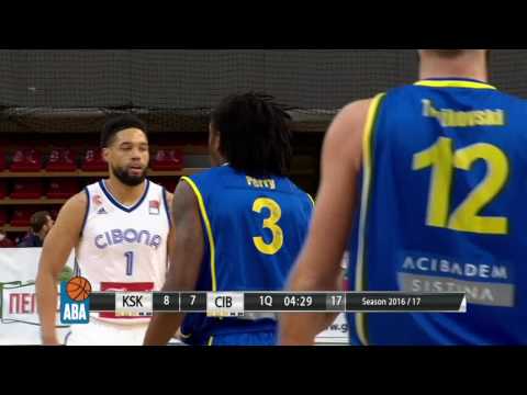 ABA Liga 2016/17, Round 18 match: Karpoš Sokoli - Cibona (14.1.2017)