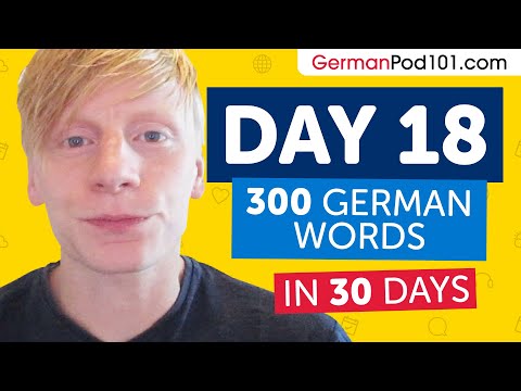 Day 18: 180/300 | Learn 300 German Words in 30 Days Challenge