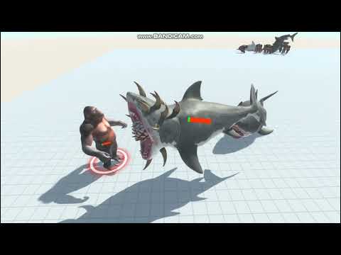 Goro The Giant vs Mutant Megalodon - Animal Revolt Battle Simulator