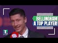 In PERFECT Spanish, Robert Lewandowski TALKS about COMPETING with Jude Bellingham