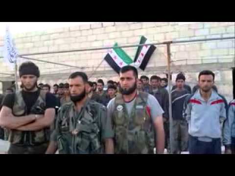 الملازم أول أحمد الفج يعلن في بيان عن تحرير مدينة الأتارب في ريف حلب الغربي من قبل لواء شهداء الأتارب