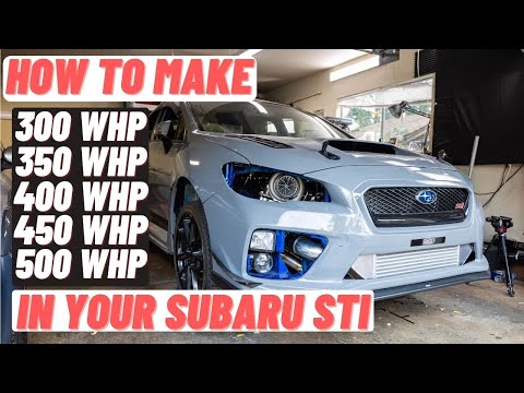 How to Make "X" Horsepower in a Subaru WRX STI