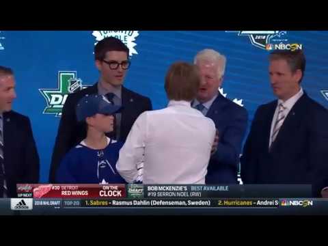 Maple Leafs draft D Sandin No. 29