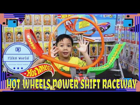 Unboxing Hot Wheels Power Shift Raceway Track Set #hotwheels #fliksworld