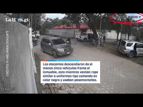 Cámara de vigilancia capta ataque de comando armado en Los Amates, Izabal; PNC investiga