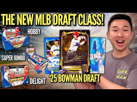 1ST CARDS FOR THE NEW DRAFT CLASS (BOOM)! 😱🔥 2025 Bowman Draft Baseball Hobby, Super Jumbo & Delight