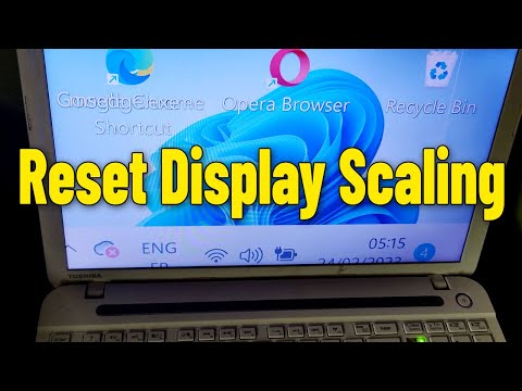 How To Reset & Undo Custom Display Scaling from 500 % to 100 in Windows 11 ✔️