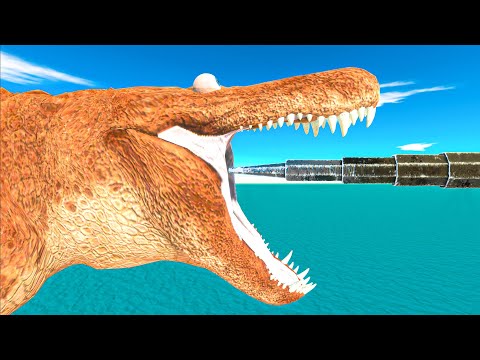 Spike Trap Epic Fail! 😂 and Reach The Evolution Gate - Animal Revolt Battle Simulator