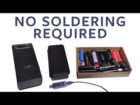 DIY 18650 Power Bank That Requires No Soldering Or Spot Welding