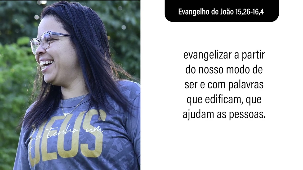 11 de maio Evangelho de João 15,26-16,4
