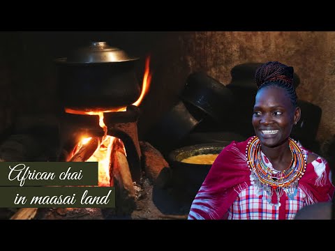 African village life/ cooking most appetizing Maasai food/chai