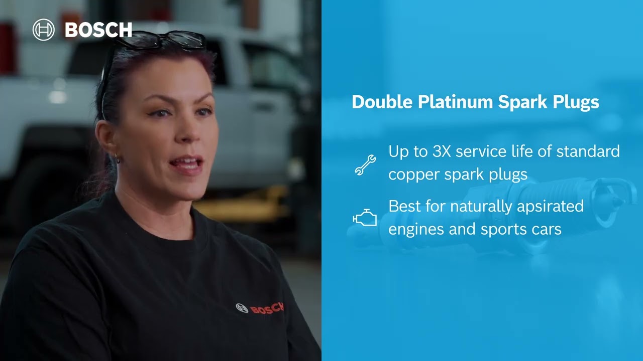 Bosch Double Platinum Spark Plugs – Extended Performance Life & Durability