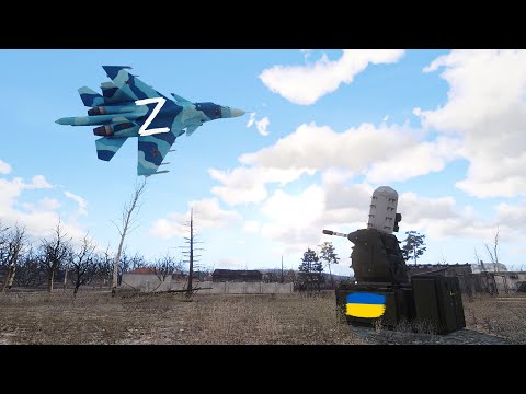 4 Russian SU-35 Fighter Jet Destroy by 2 Ukraine C-RAM Anti-Aircraft Launcher At Luhansk 💀 ARMA 3
