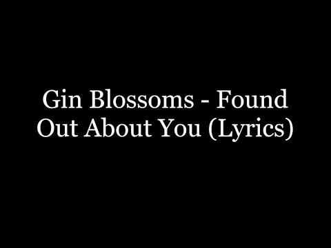 Gin Blossoms - Found Out About You (Lyrics HD)