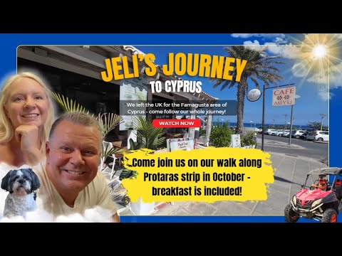 We needed breakfast!! Come and find out how busy Protaras strip is on an October weekend.