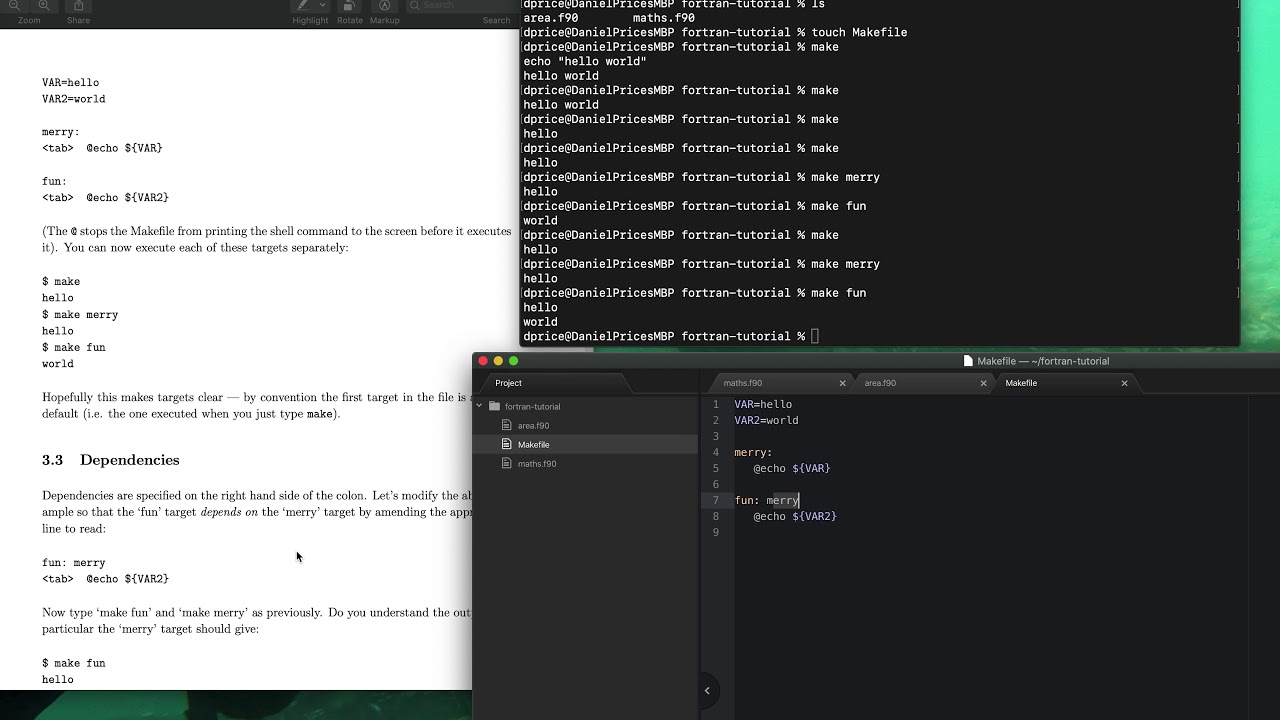 Fortran 90 tutorial - Part II - Makefiles