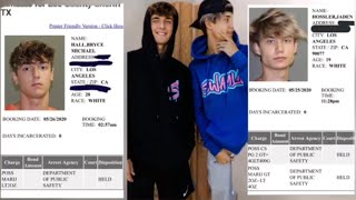 Bryce Hall and Jaden Hossler getting arrested for having Marijane on them. Bail and Publicity rumors