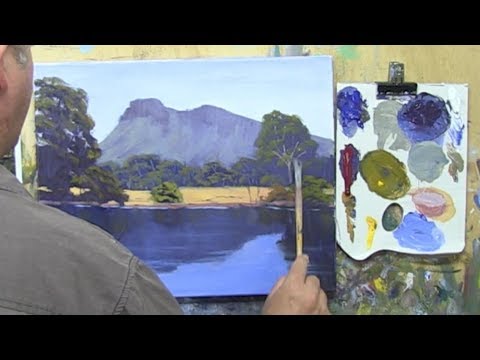 Learn To Paint TV E10 "Southern Grampians Reflections" Painting Reflections in Acrylic Beginners