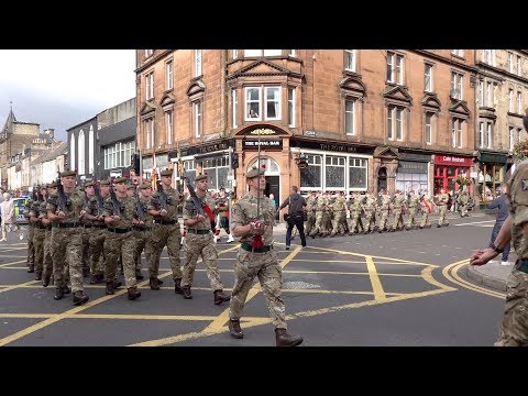 The Black Watch 3 SCOTS homecoming parade around the City of Perth, Scotland, Sept 2018
